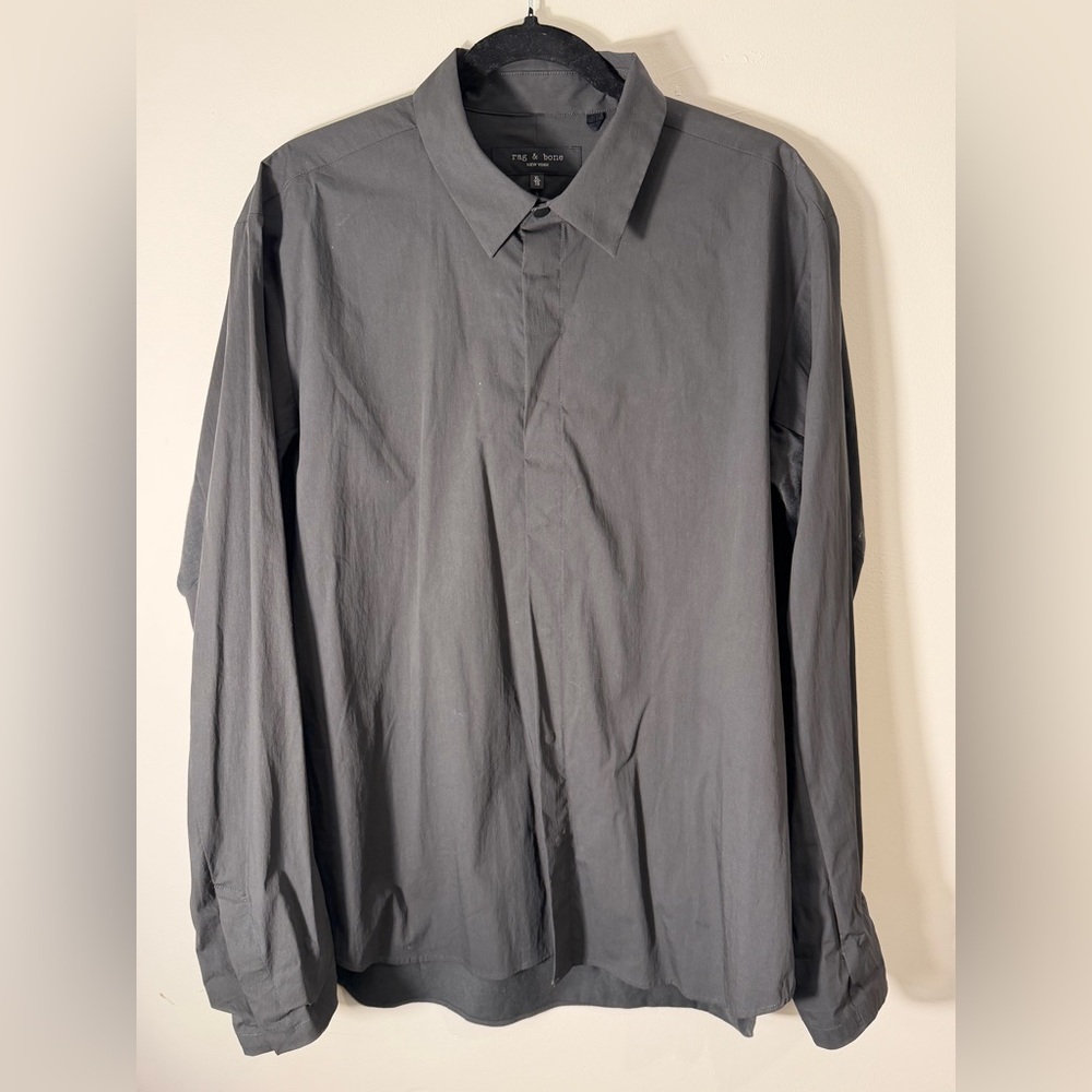Rag & Bone Charcoal Button Up Shirt